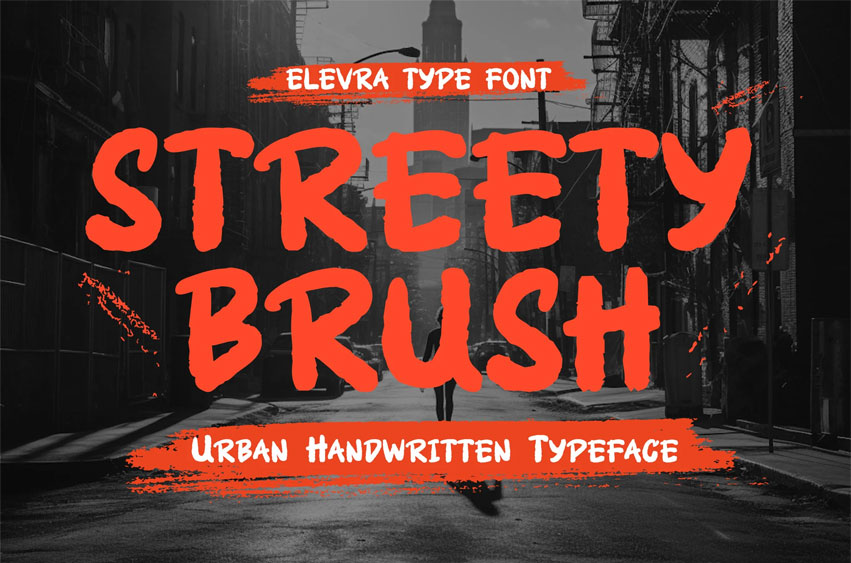 Streety Brush Font