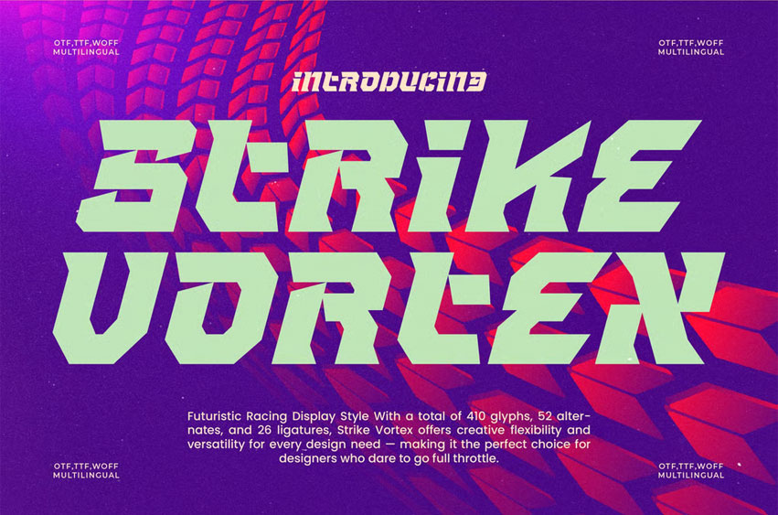 Strike Vortex Font