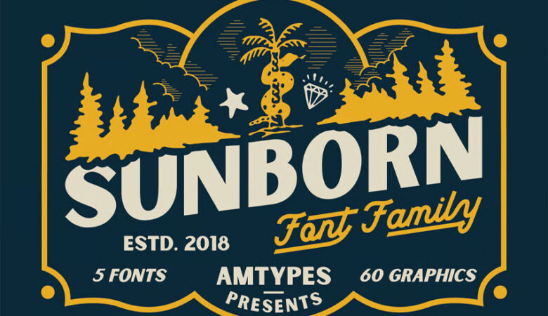 Sunborn Font