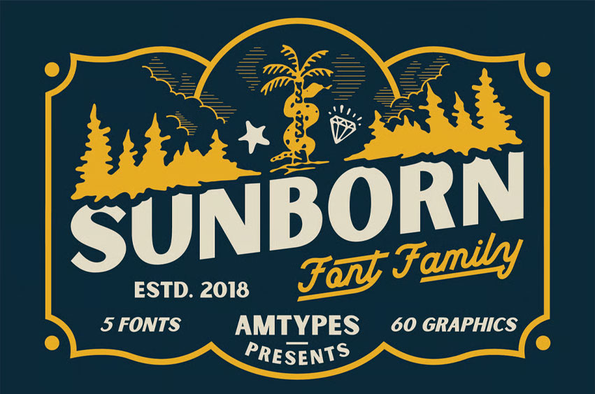 Sunborn Font