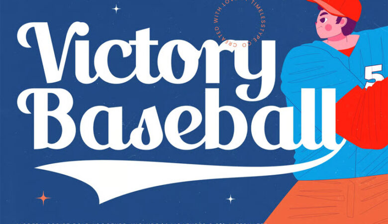 Victory Baseball Font