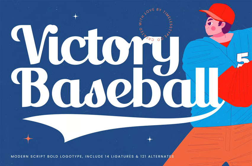 Victory Baseball Font