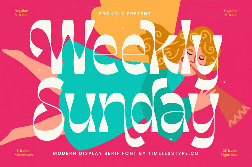 Weekly Sunday Font