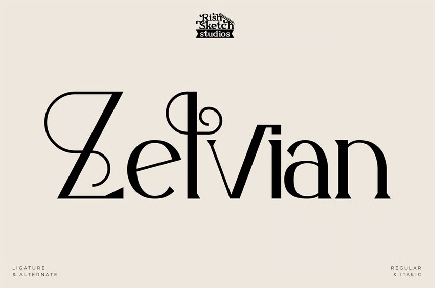 Zelvian Font