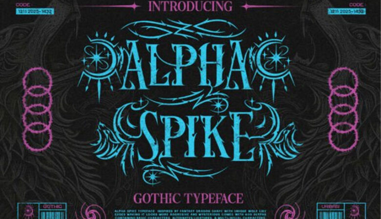 Alpha Spike Font