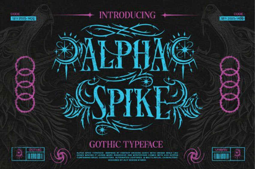 Alpha Spike Font