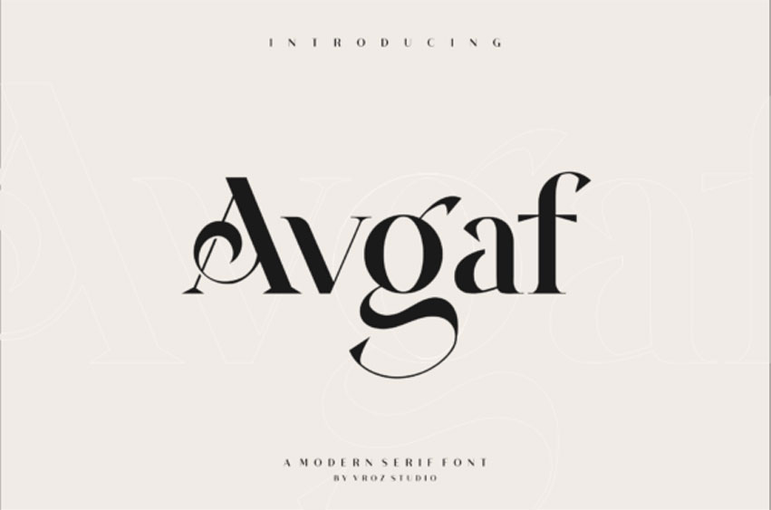 Avgaf Font