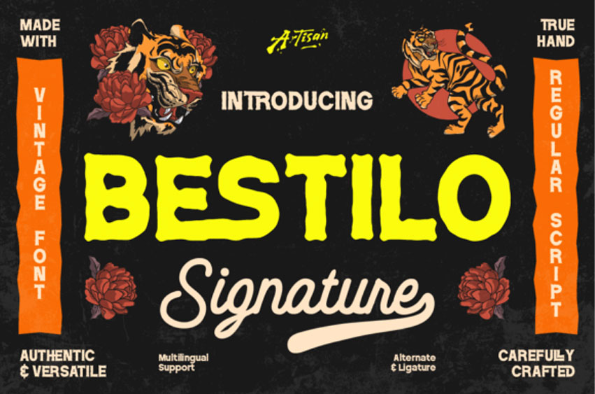 Bestilo Signature Duo Font