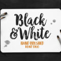 Black And White Font