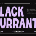 Black Currant Round Font