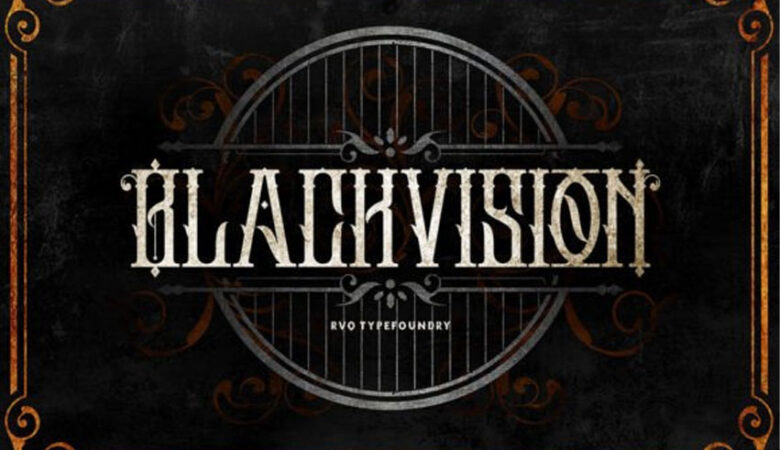 Black Vision Font