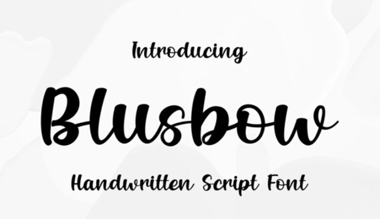Blusbow Font