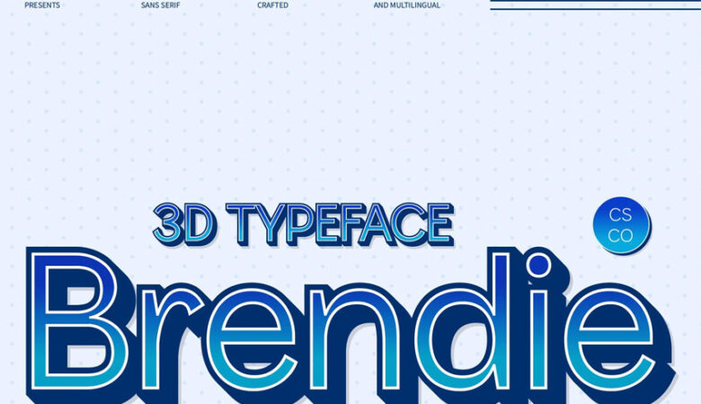 Brendie 3D Font