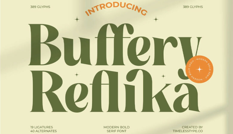 Buffery Reflika Font