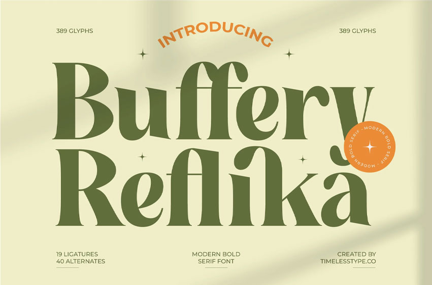 Buffery Reflika Font