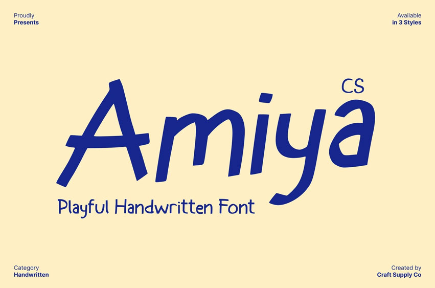 CS Amiya Font