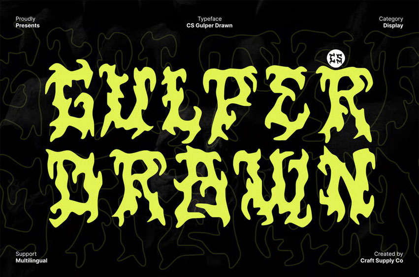 CS Gulper Drawn Font