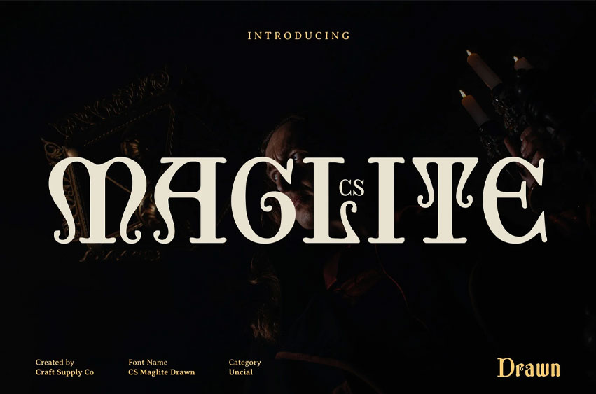 CS Maglite Drawn Font