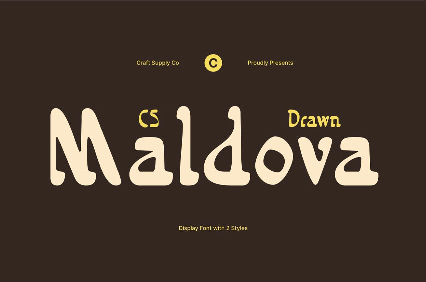 CS Maldova Drawn Font
