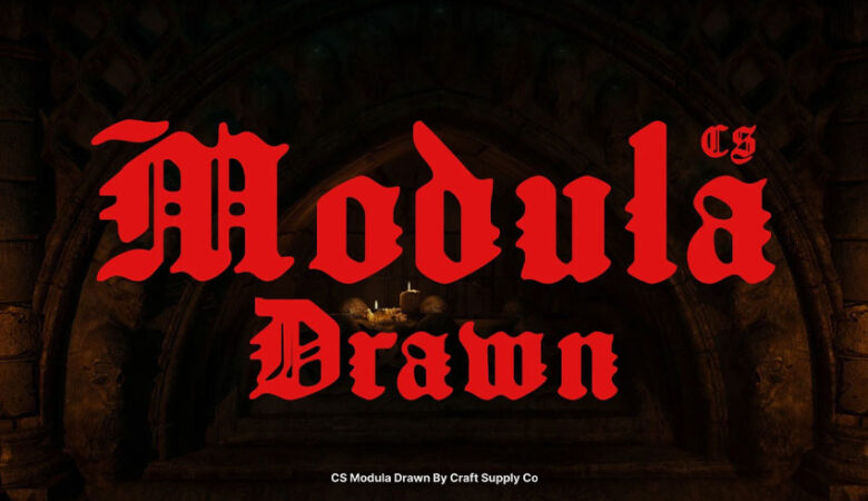 CS Modula Drawn Font