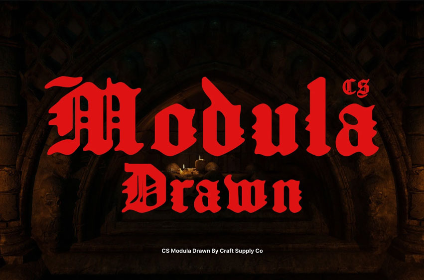 CS Modula Drawn Font