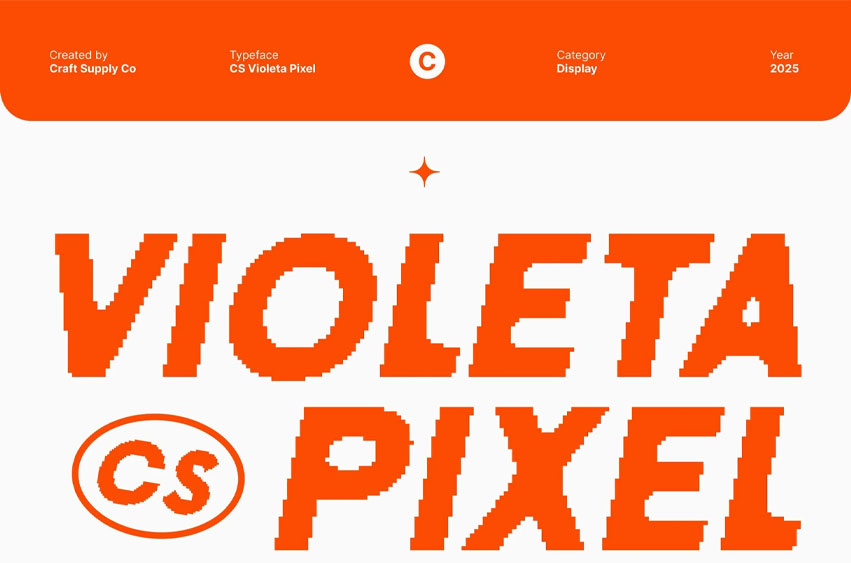 CS Violeta Pixel Font