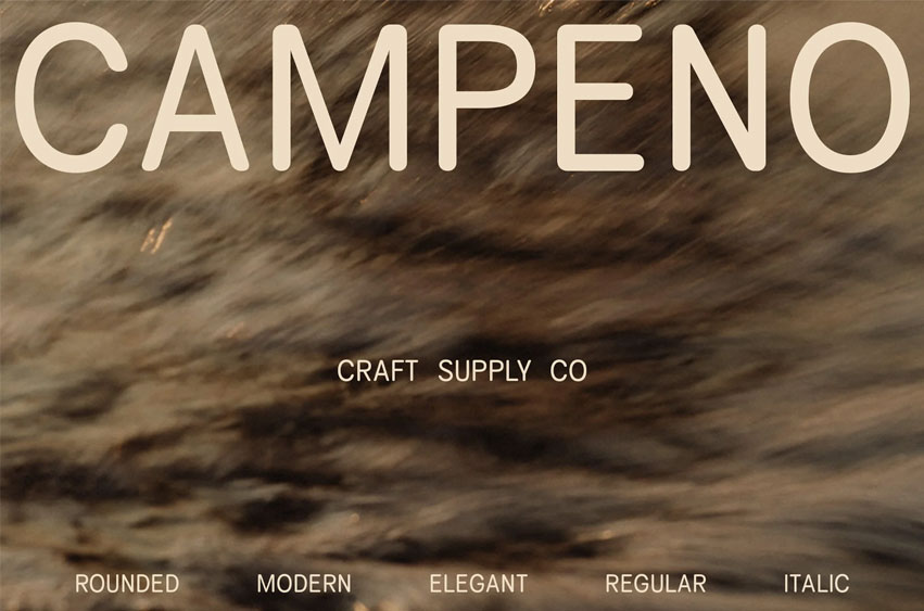 Campeno Rounded Font
