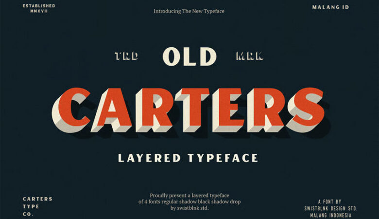 Carters Layered Font