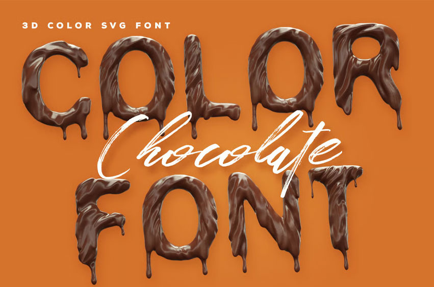 Chocolate Color Font