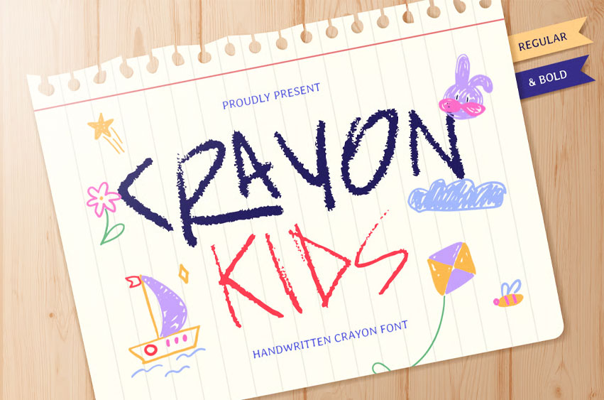 Crayon Kids Font