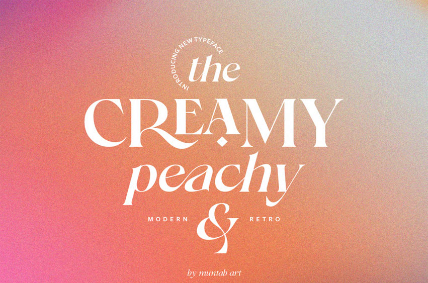 Creamy Peachy Font