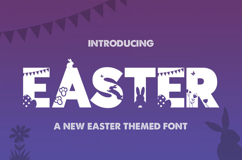 Easter Silhouette Font