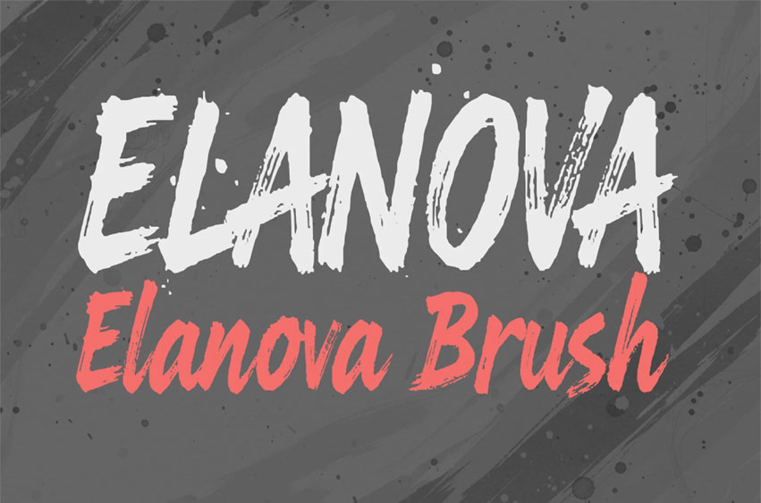 Elanova Brush Font