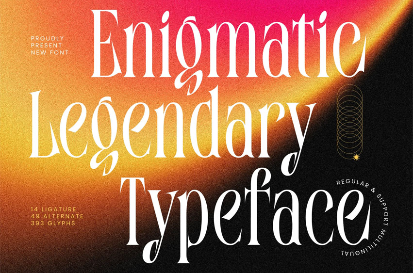 Enigmatic Legendary Font