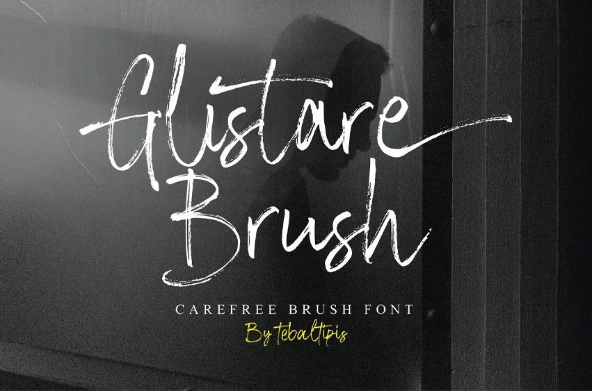 Glistare Brush Font