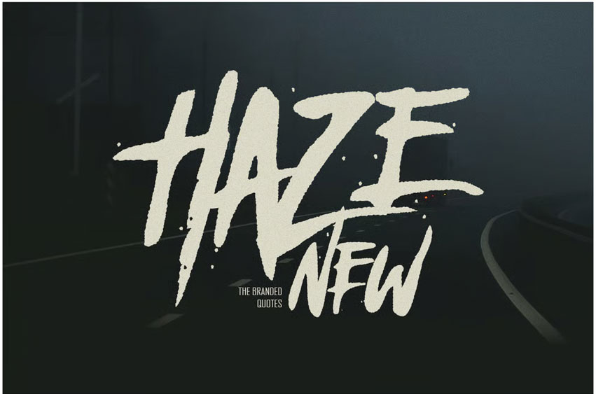 Haze New Font