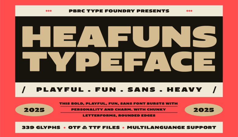Heafuns Typeface Font