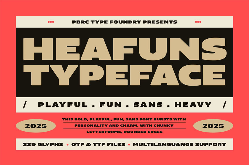 Heafuns Typeface Font