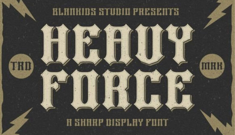 Heavy Force Font