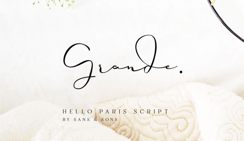 Hello Paris Script Font