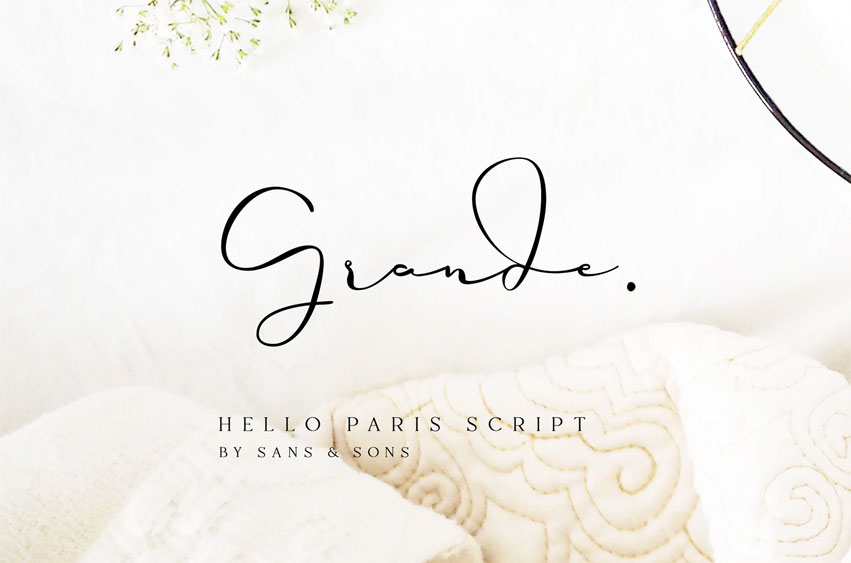 Hello Paris Script Font