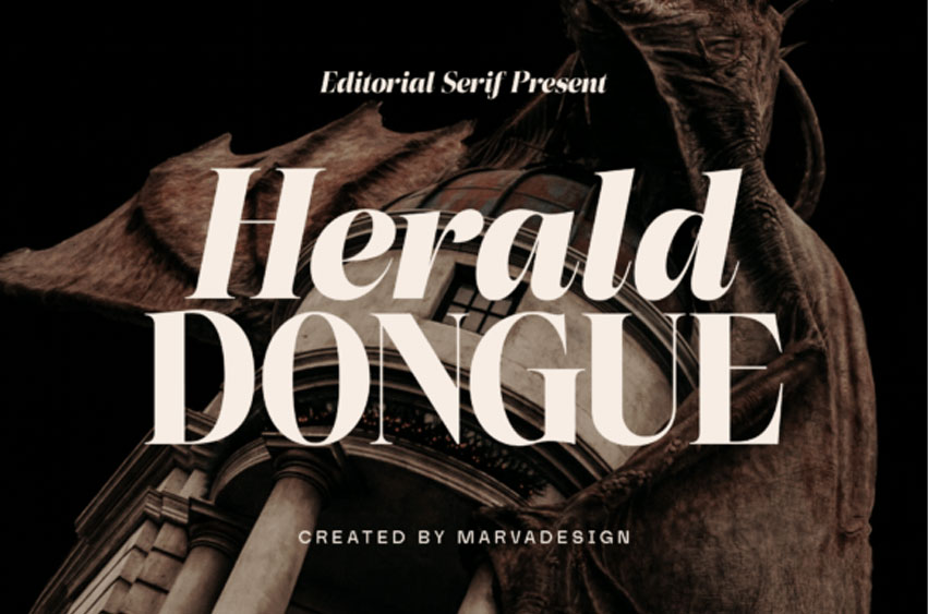 Herald Dongue Font