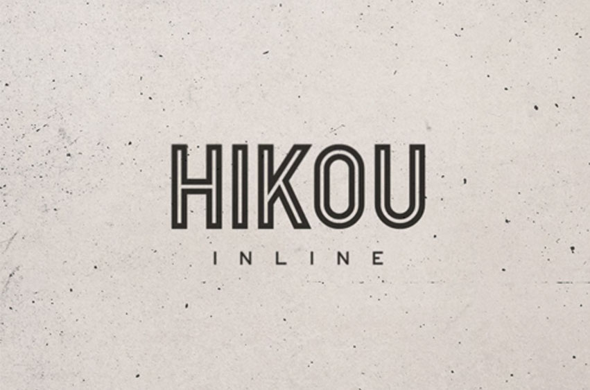 Hikou Inline Font
