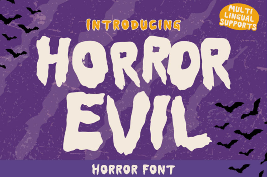 Horror Evil Font