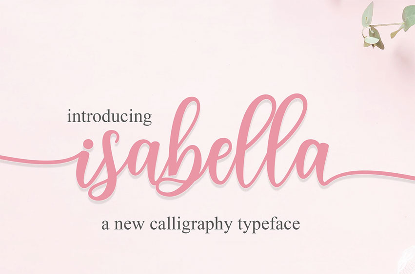 Isabella Script Font