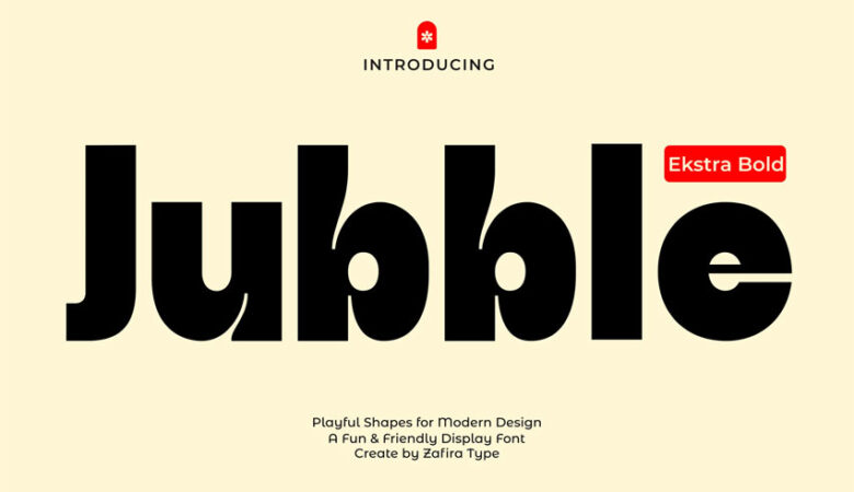 Jubble Extra Bold Font