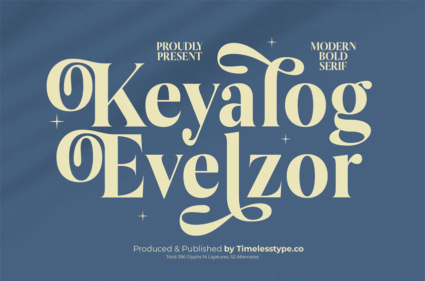 Keyalog Evelzor Font