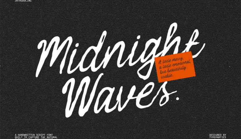 Midnight Waves Font