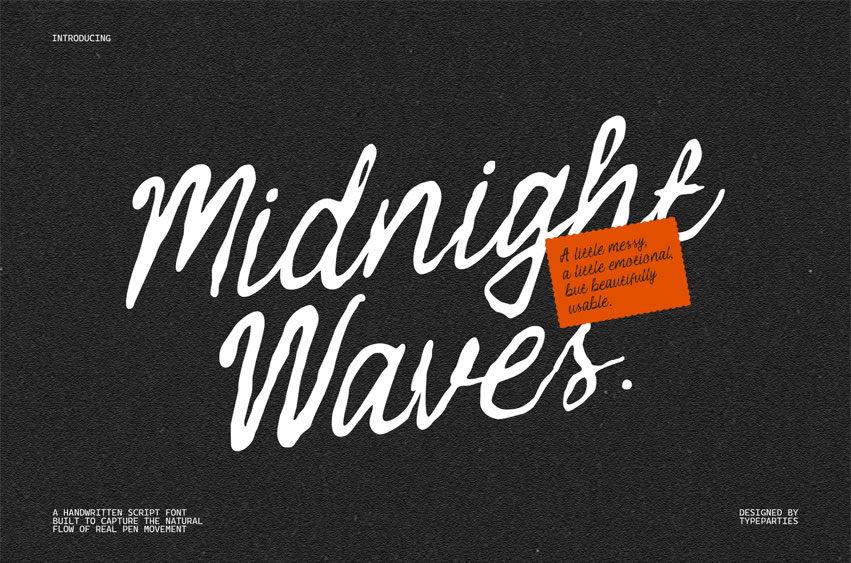 Midnight Waves Font