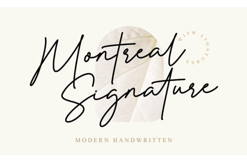 Montreal Signature Font